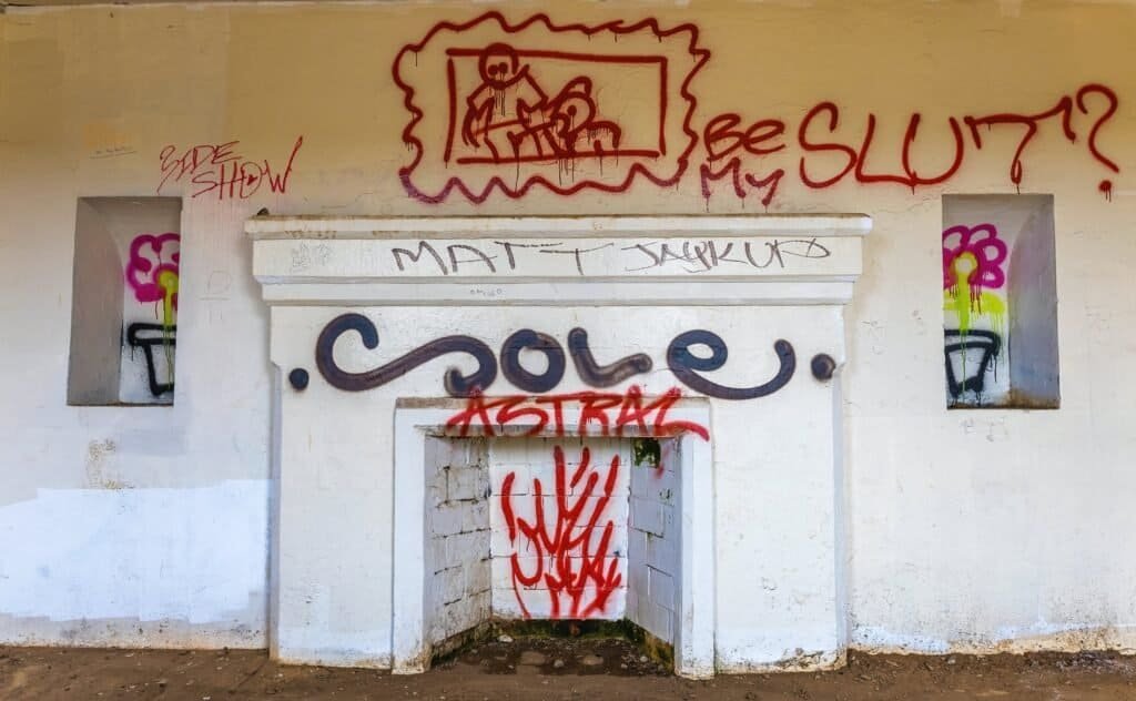 vandalised property